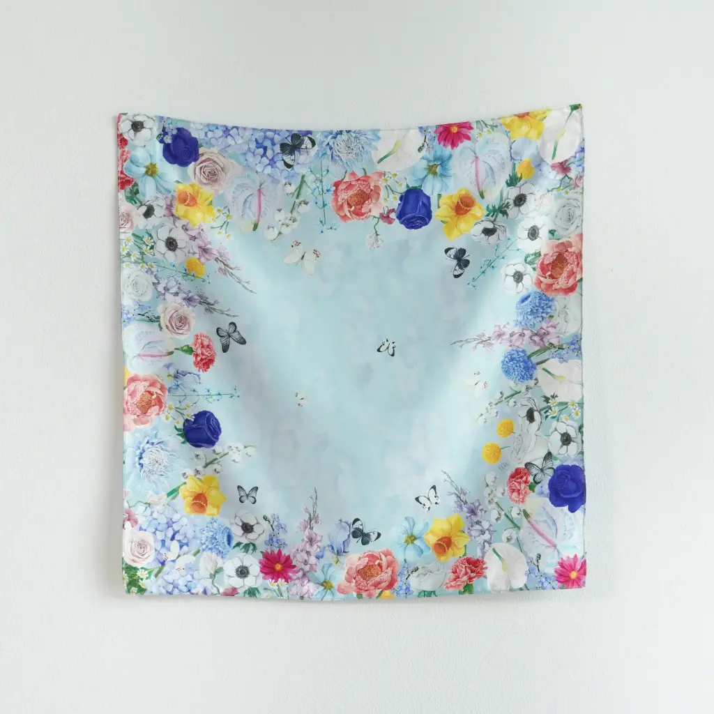 Baby Blue : Scarf 50x50