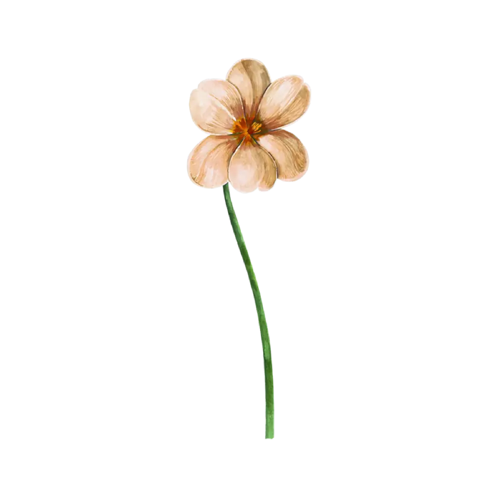 Tulip Dye Brown Long: Sticker                                                     