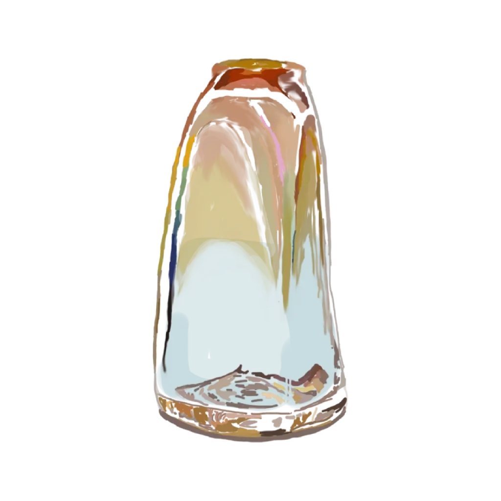 Vase Bottle Hologram: Sticker                                                         