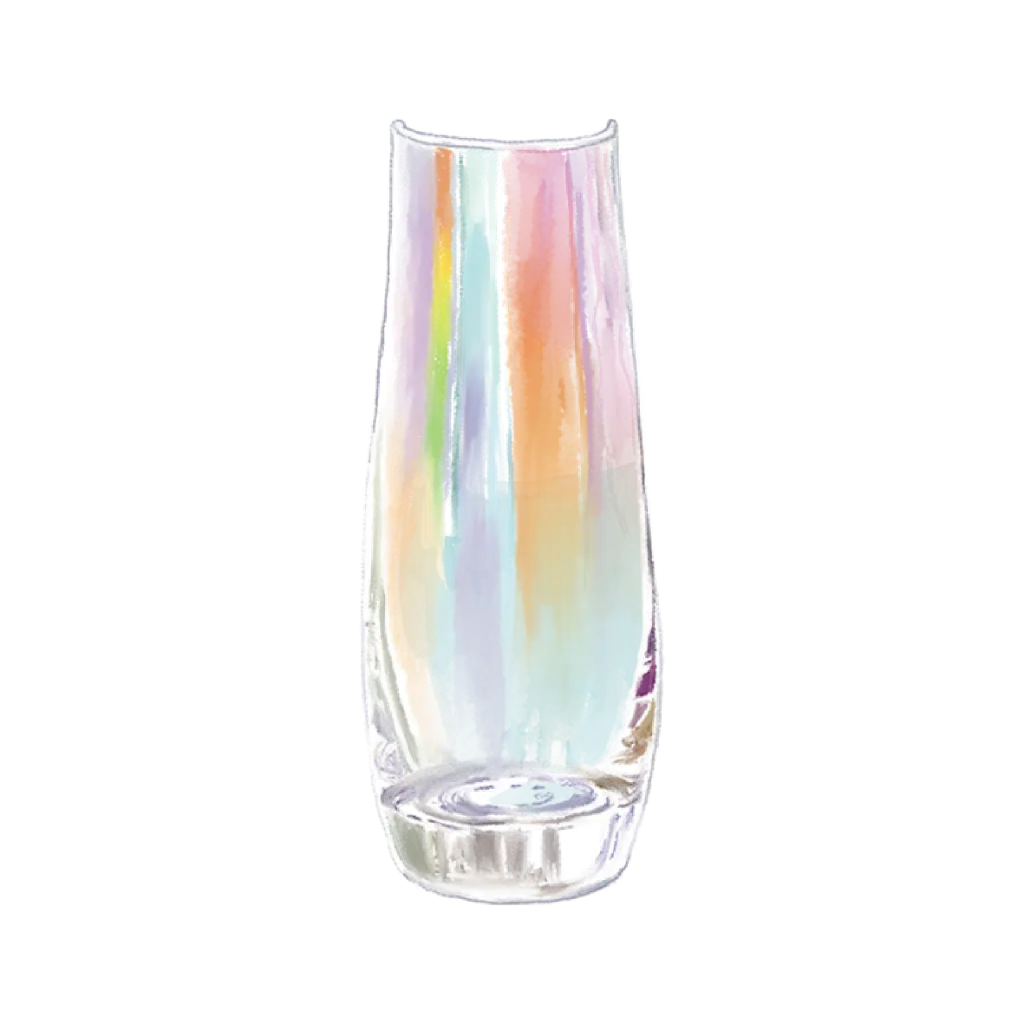 Vase Holograme Glass : Sticker                                                            
