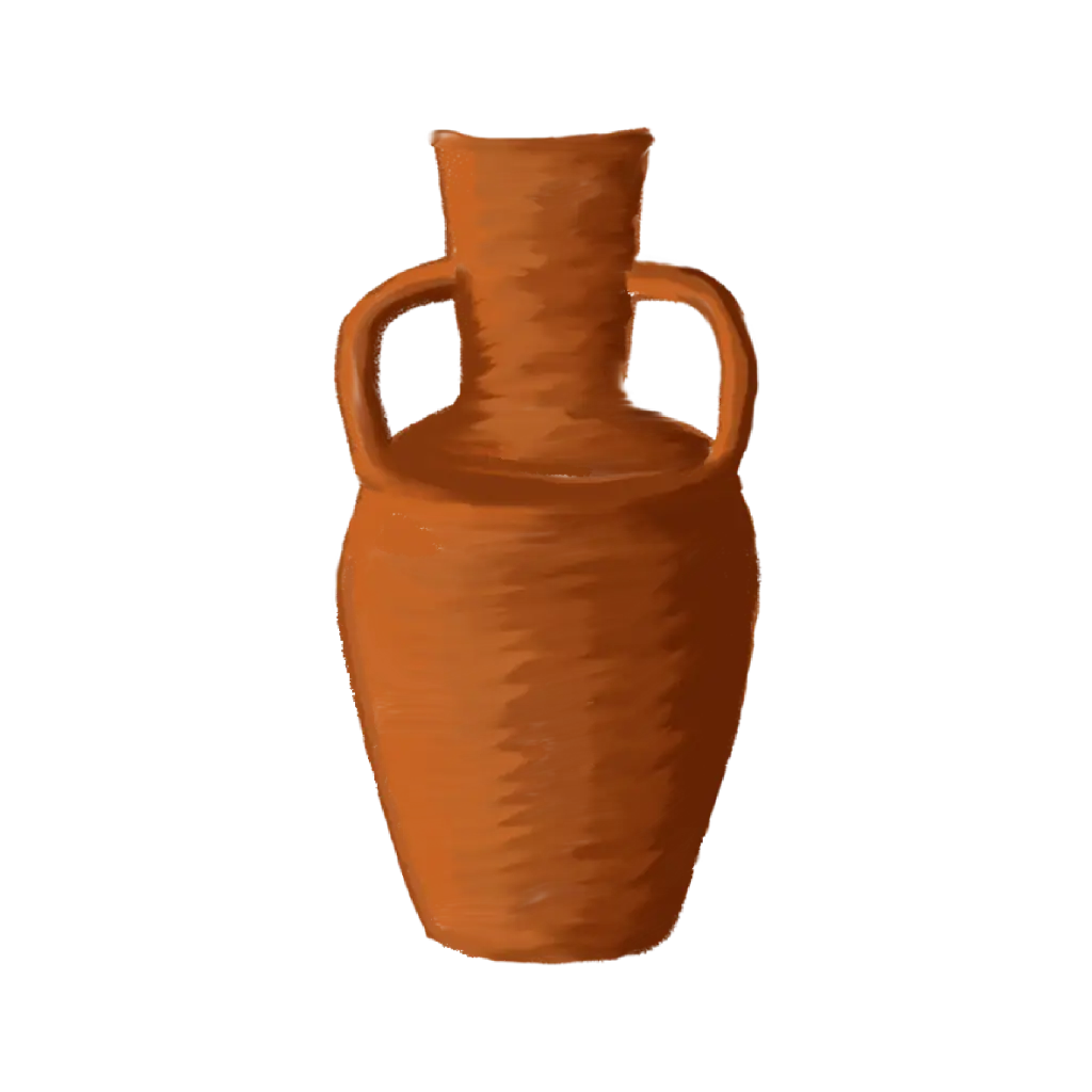 Vase Terracotta : Sticker                                                               