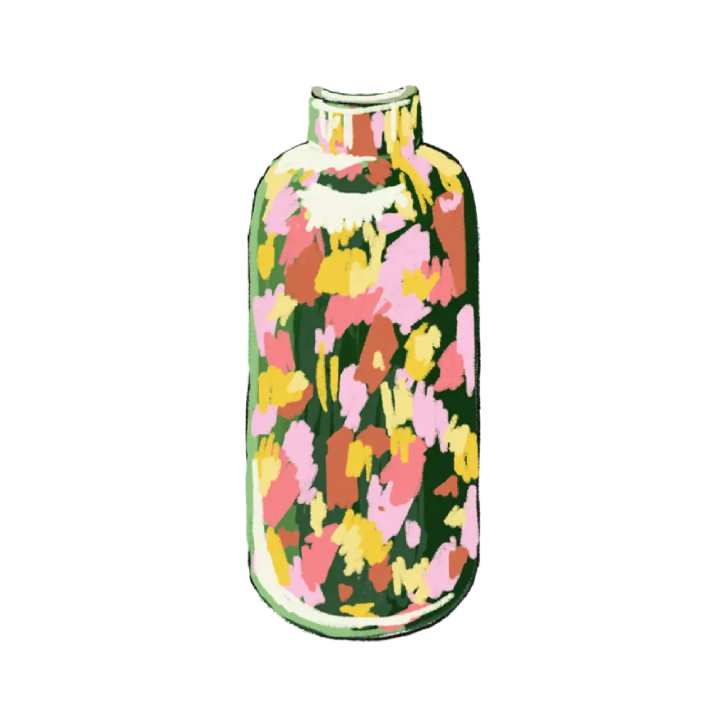 Vase Ceramic Green : Sticker