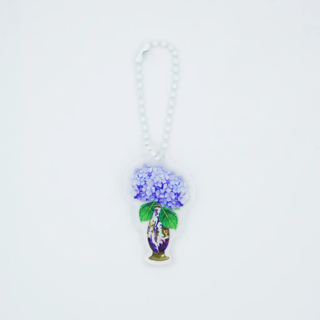 Hydrangea vase : Keychain