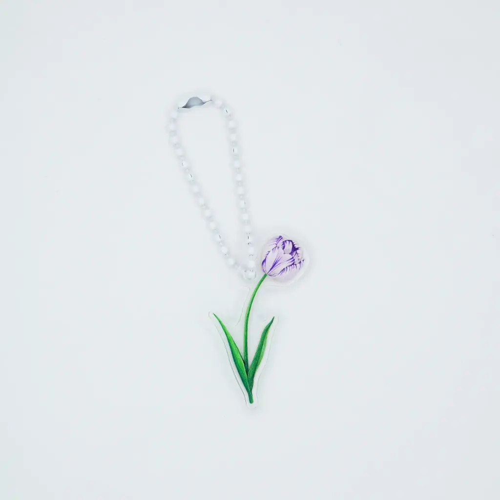 Tulip Rembrandt Purple : Keychain