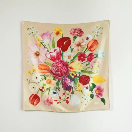 Shinning Vibe : Silk Satin Scarf