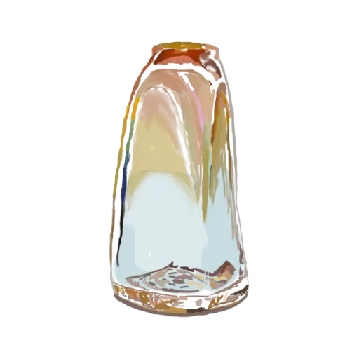 Vase Bottle Hologram: Sticker                                                         