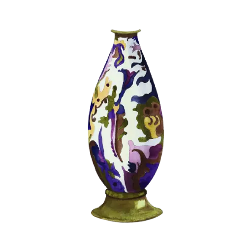 Vase Chinoiserie Blue : Sticker                                                          