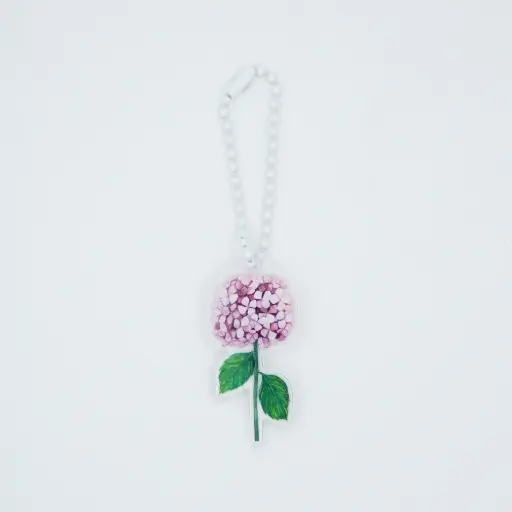 Hydrangea Pink : Keychain