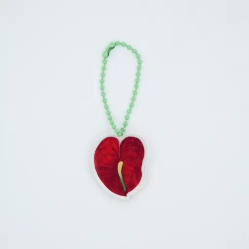 Anthurium red : Keychain